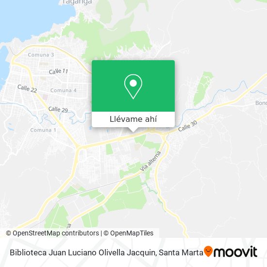 Mapa de Biblioteca Juan Luciano Olivella Jacquin