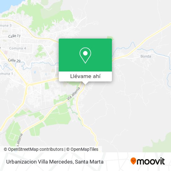 Mapa de Urbanizacion Villa Mercedes