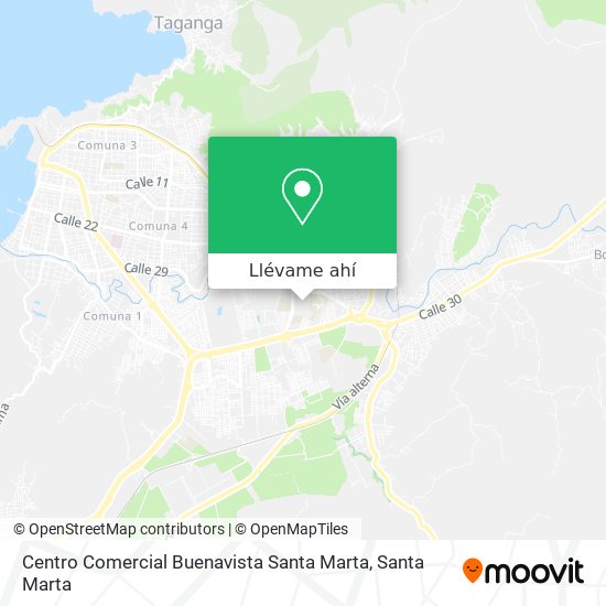 Mapa de Centro Comercial Buenavista Santa Marta
