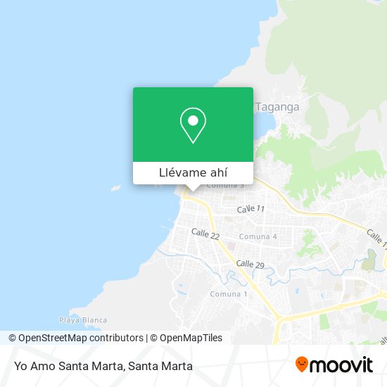 Mapa de Yo Amo Santa Marta