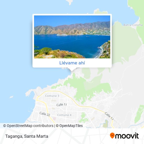 Mapa de Taganga