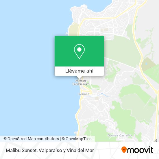 Mapa de Malibu Sunset