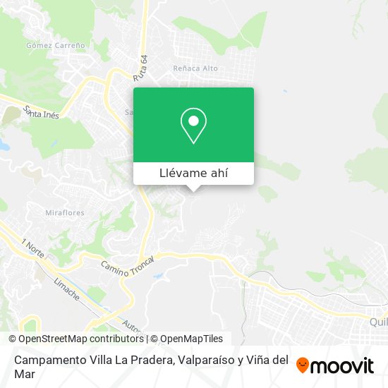 Mapa de Campamento Villa La Pradera