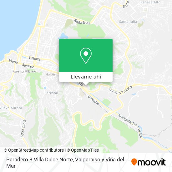 Mapa de Paradero 8 Villa Dulce Norte