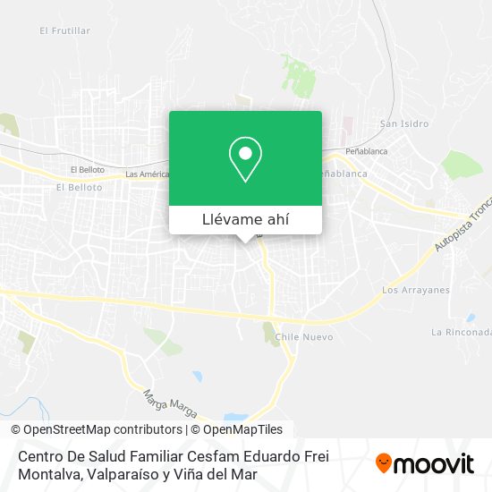 Mapa de Centro De Salud Familiar Cesfam Eduardo Frei Montalva