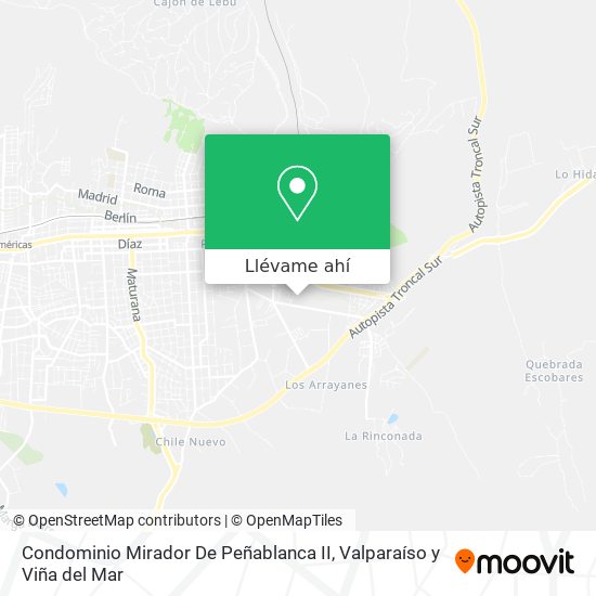 Mapa de Condominio Mirador De Peñablanca II