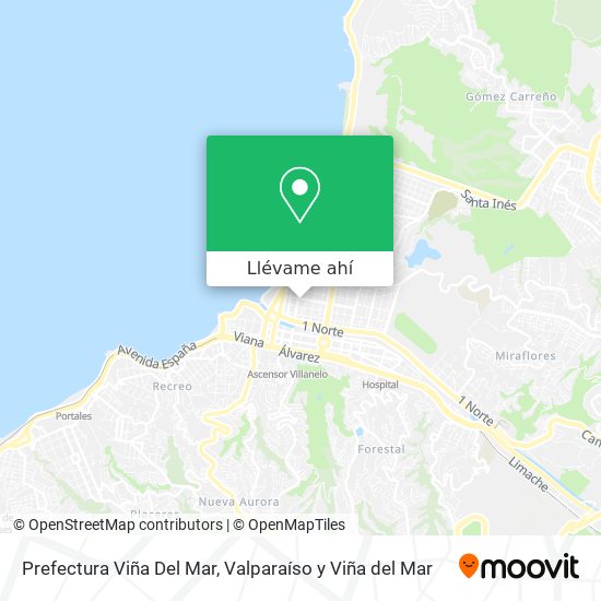 Mapa de Prefectura Viña Del Mar