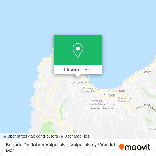 Mapa de Brigada De Robos Valparaíso
