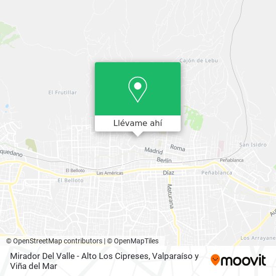 Mapa de Mirador Del Valle - Alto Los Cipreses