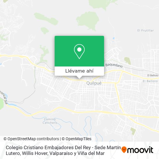 Mapa de Colegio Cristiano Embajadores Del Rey - Sede Martín Lutero, Willis Hover