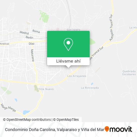 Mapa de Condominio Doña Carolina