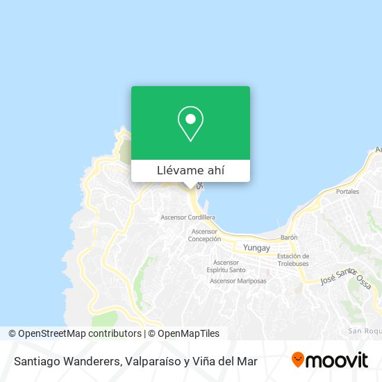 Mapa de Santiago Wanderers