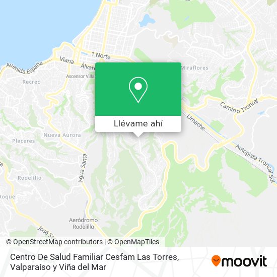 Mapa de Centro De Salud Familiar Cesfam Las Torres