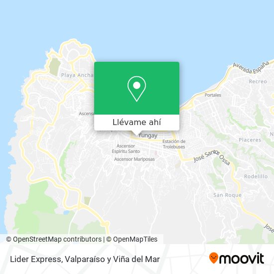 Mapa de Lider Express