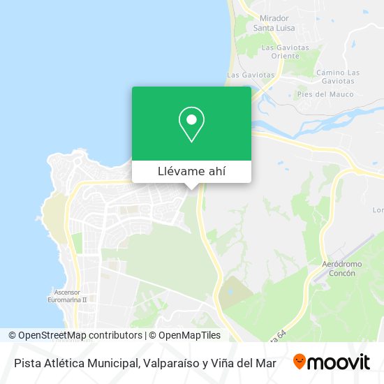 Mapa de Pista Atlética Municipal