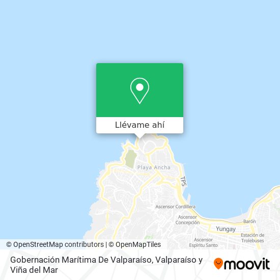 Mapa de Gobernación Marítima De Valparaíso