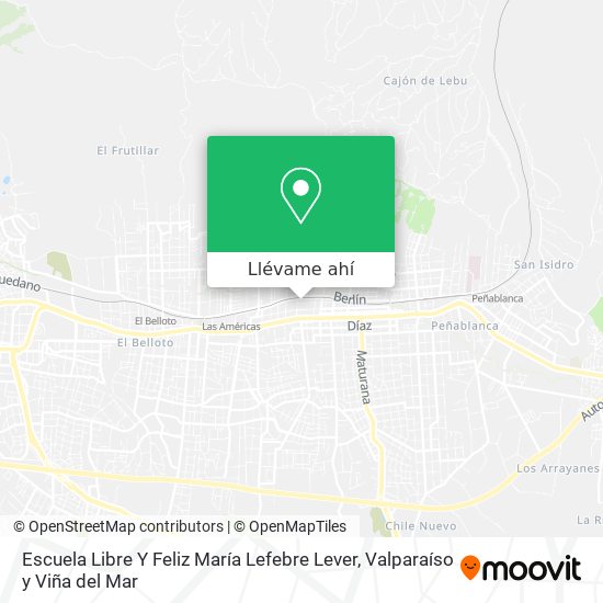 Mapa de Escuela Libre Y Feliz María Lefebre Lever