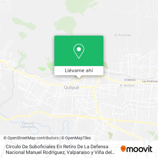 Mapa de Círculo De Suboficiales En Retiro De La Defensa Nacional Manuel Rodríguez