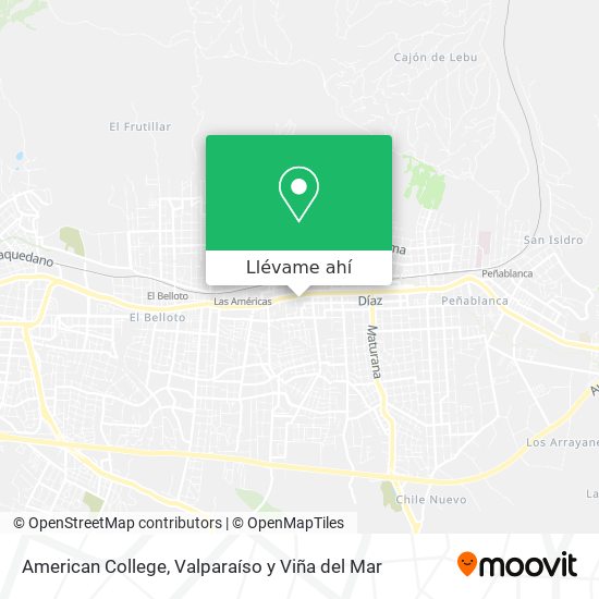 Mapa de American College