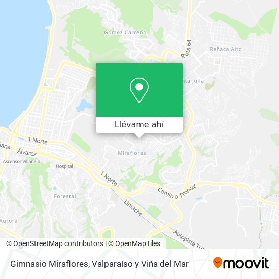 Mapa de Gimnasio Miraflores