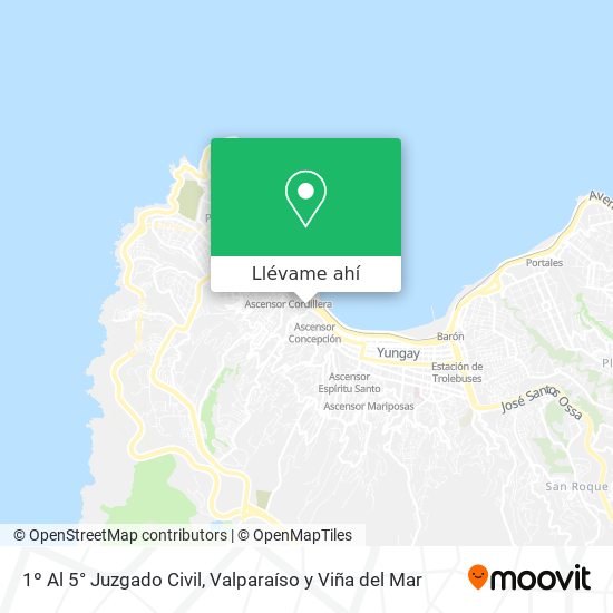 Mapa de 1º Al 5° Juzgado Civil