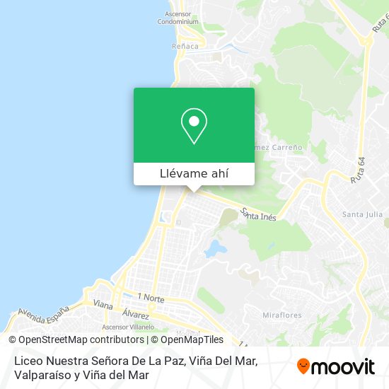 Mapa de Liceo Nuestra Señora De La Paz, Viña Del Mar