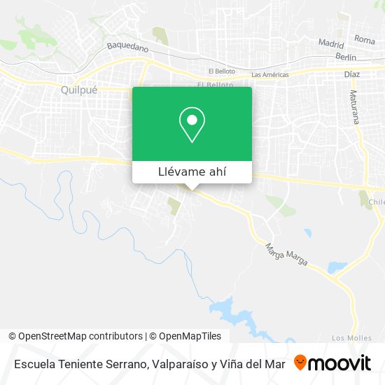 Mapa de Escuela Teniente Serrano