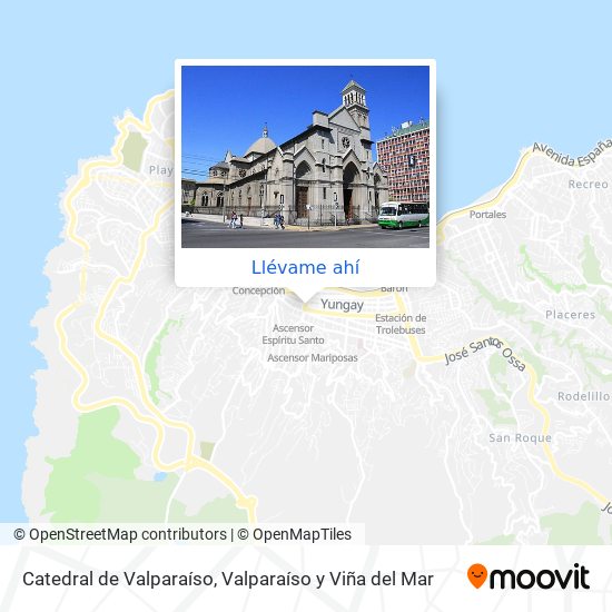 Cómo llegar a Catedral de Valparaíso en Valparaiso en Autobús o Metro?
