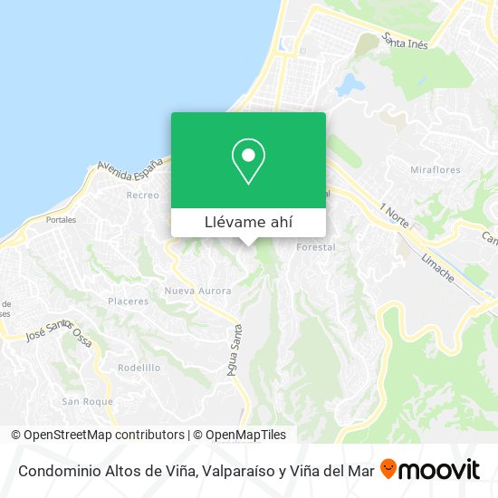 Mapa de Condominio Altos de Viña