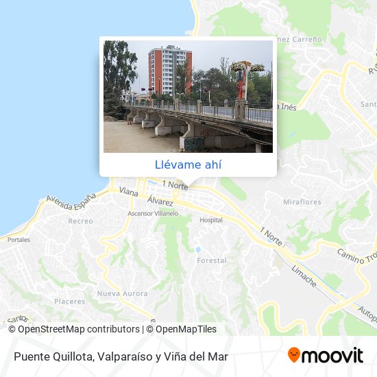 Mapa de Puente Quillota