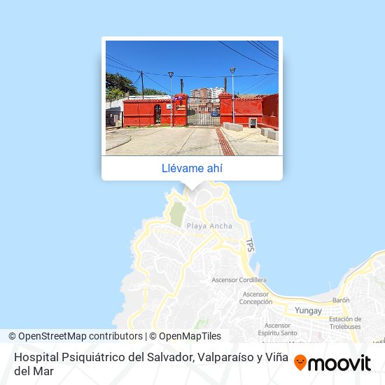 Mapa de Hospital Psiquiátrico del Salvador