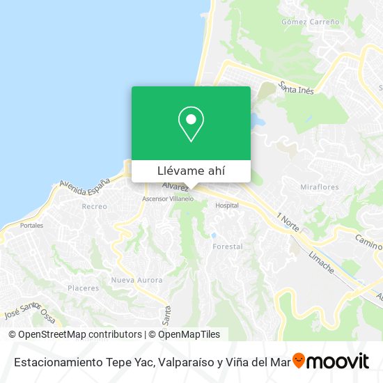 Mapa de Estacionamiento Tepe Yac