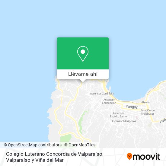 Mapa de Colegio Luterano Concordia de Valparaíso