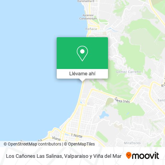 Mapa de Los Cañones Las Salinas