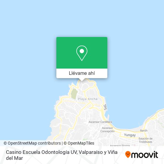 Mapa de Casino Escuela Odontología UV