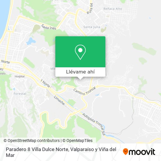 Mapa de Paradero 8 Villa Dulce Norte