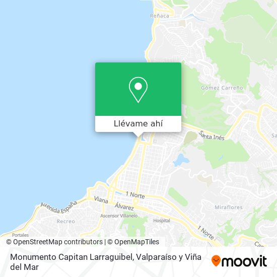 Mapa de Monumento Capitan Larraguibel