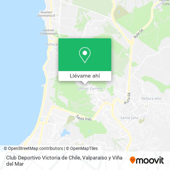 Mapa de Club Deportivo Victoria de Chile