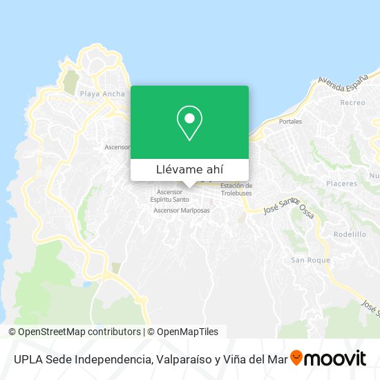 Mapa de UPLA Sede Independencia
