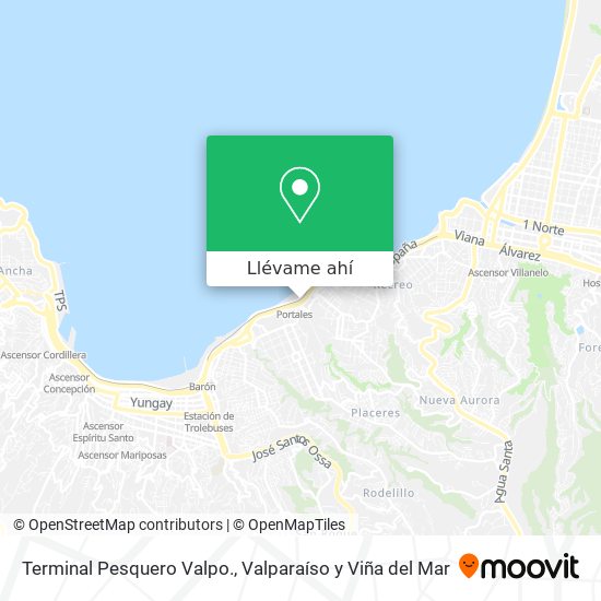 Mapa de Terminal Pesquero Valpo.