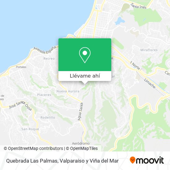 Mapa de Quebrada Las Palmas