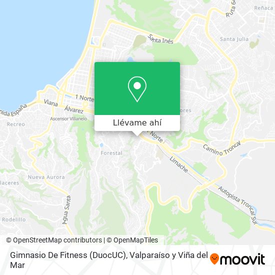 Mapa de Gimnasio De Fitness (DuocUC)