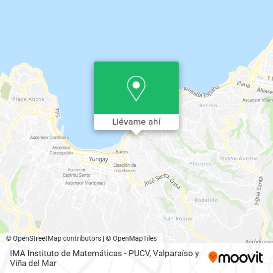 Mapa de IMA Instituto de Matemáticas - PUCV