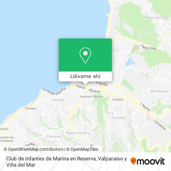 Mapa de Club de Infantes de Marina en Reserva