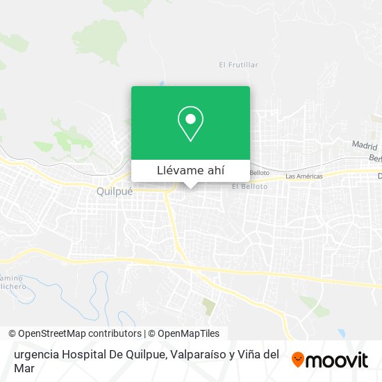 Mapa de urgencia Hospital De Quilpue