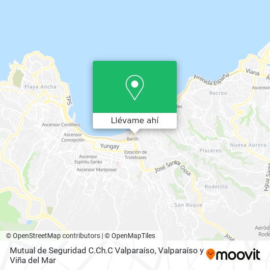 Mapa de Mutual de Seguridad C.Ch.C Valparaíso