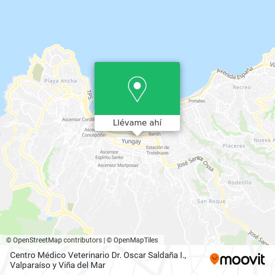 Mapa de Centro Médico Veterinario Dr. Oscar Saldaña I.