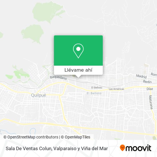 Mapa de Sala De Ventas Colun