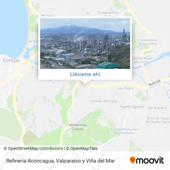 Mapa de Refineria Aconcagua