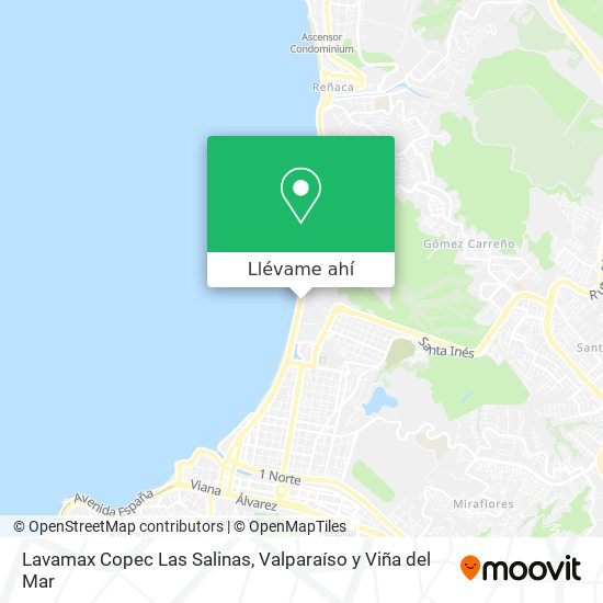Mapa de Lavamax Copec Las Salinas